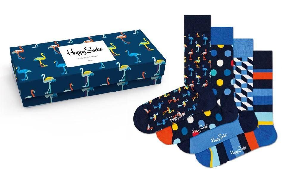 

Комплект носков женских Happy socks XNAV09 разноцветных 36-40, Разноцветный, XNAV09