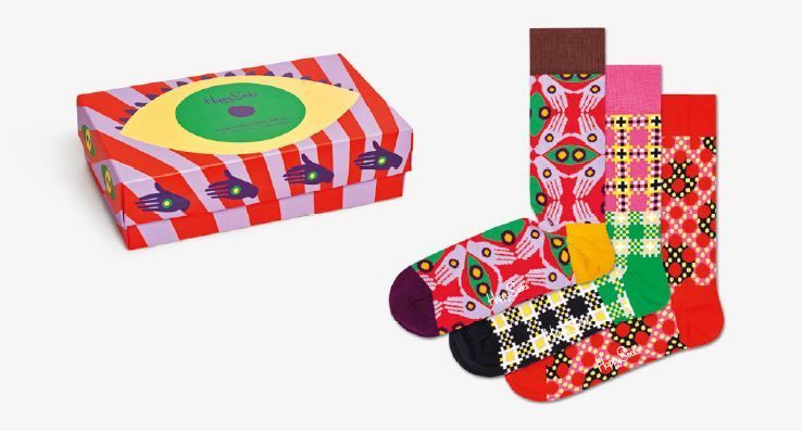 Подарочный набор носков мужских Happy socks XSUR08 разноцветных 41-46