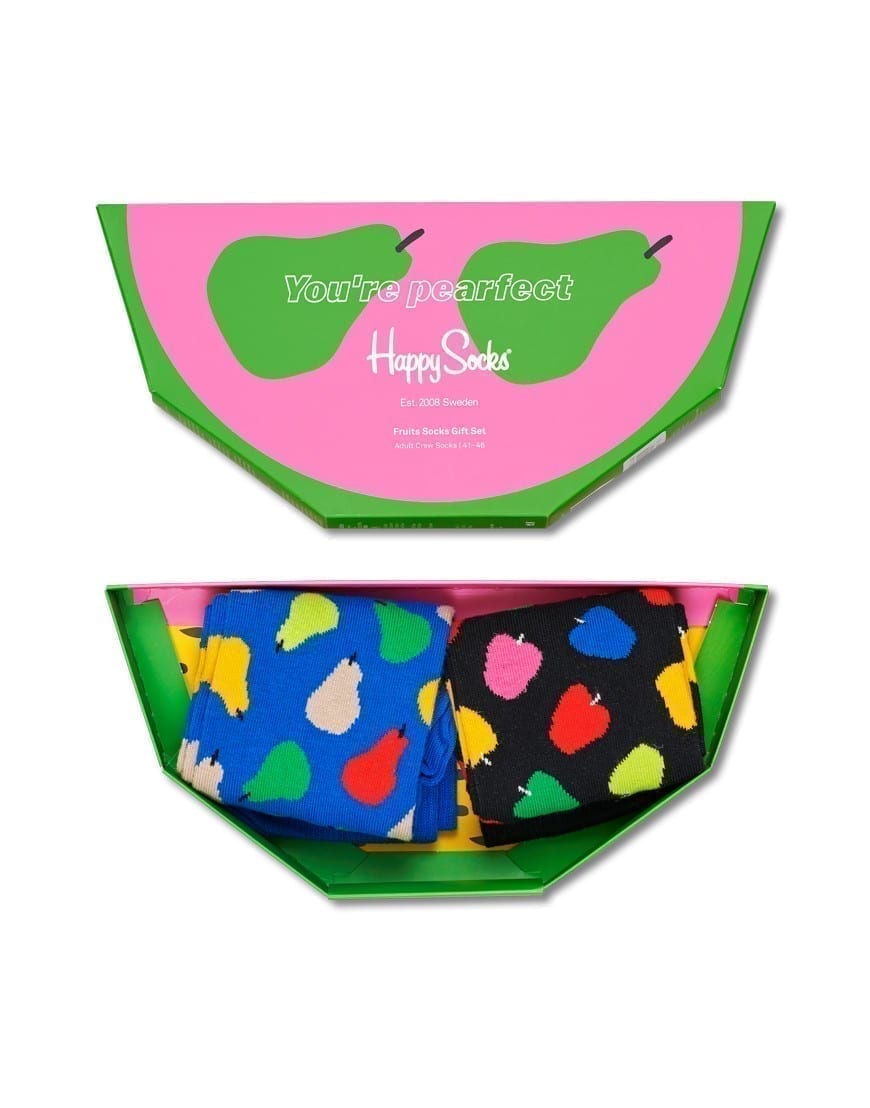 

Подарочный набор носков мужских Happy Socks XFRU02 разноцветных 41-46, Разноцветный, XFRU02