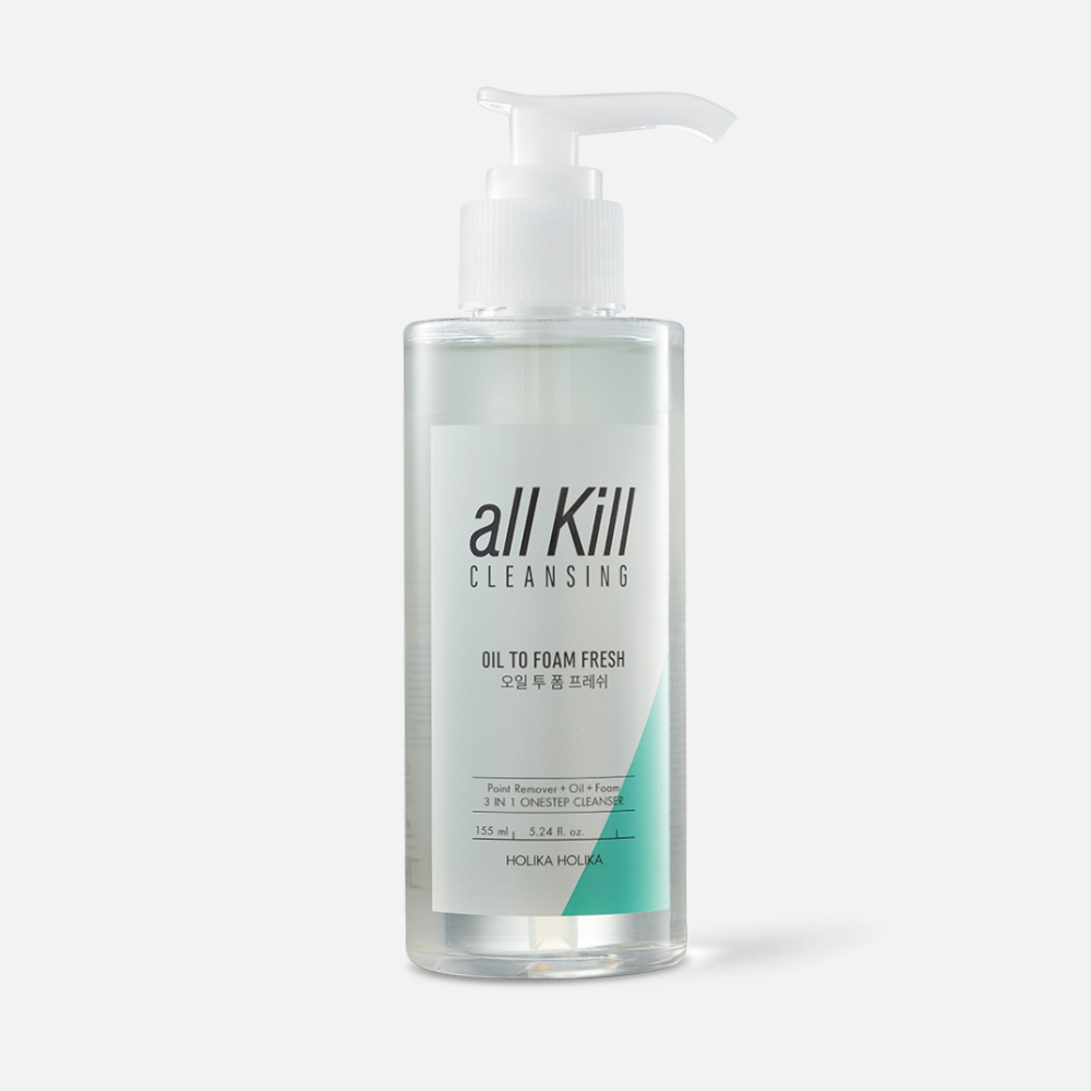 Масло гидрофильное Holika Holika All Kill Cleansing Oil To Foam Fresh 155 мл 1459₽