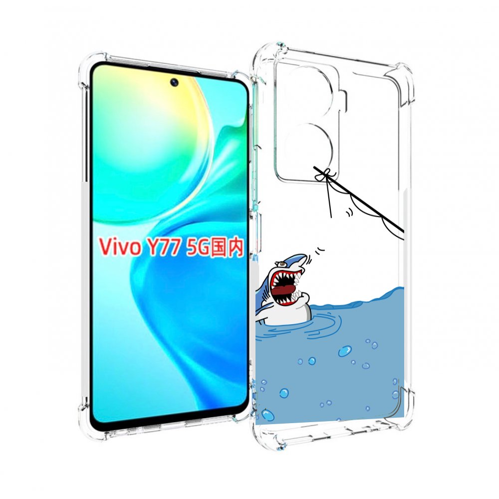 

Чехол MyPads акула-рисунок для Vivo Y77 5G, Прозрачный, Tocco