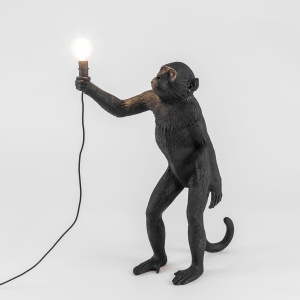 фото Светильник monkey lamp standing, черный seletti