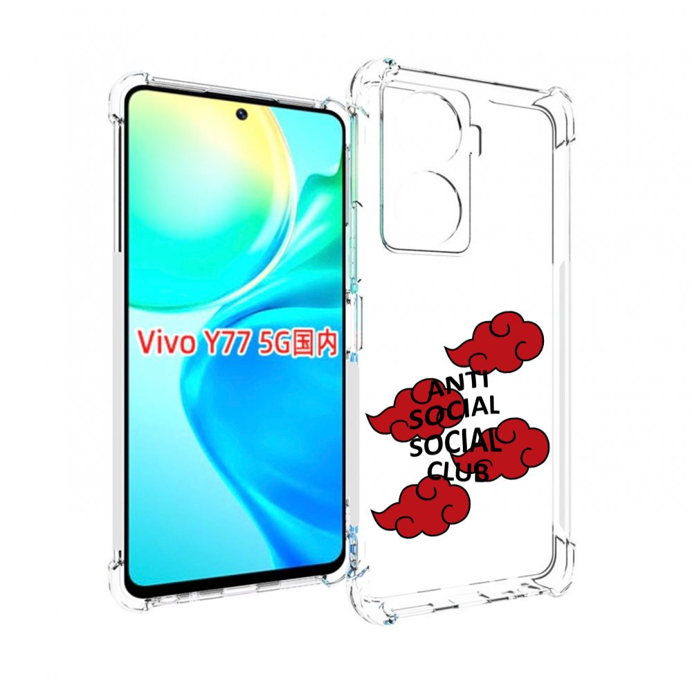 

Чехол MyPads анти-социал-социал-клаб для Vivo Y77 5G, Прозрачный, Tocco
