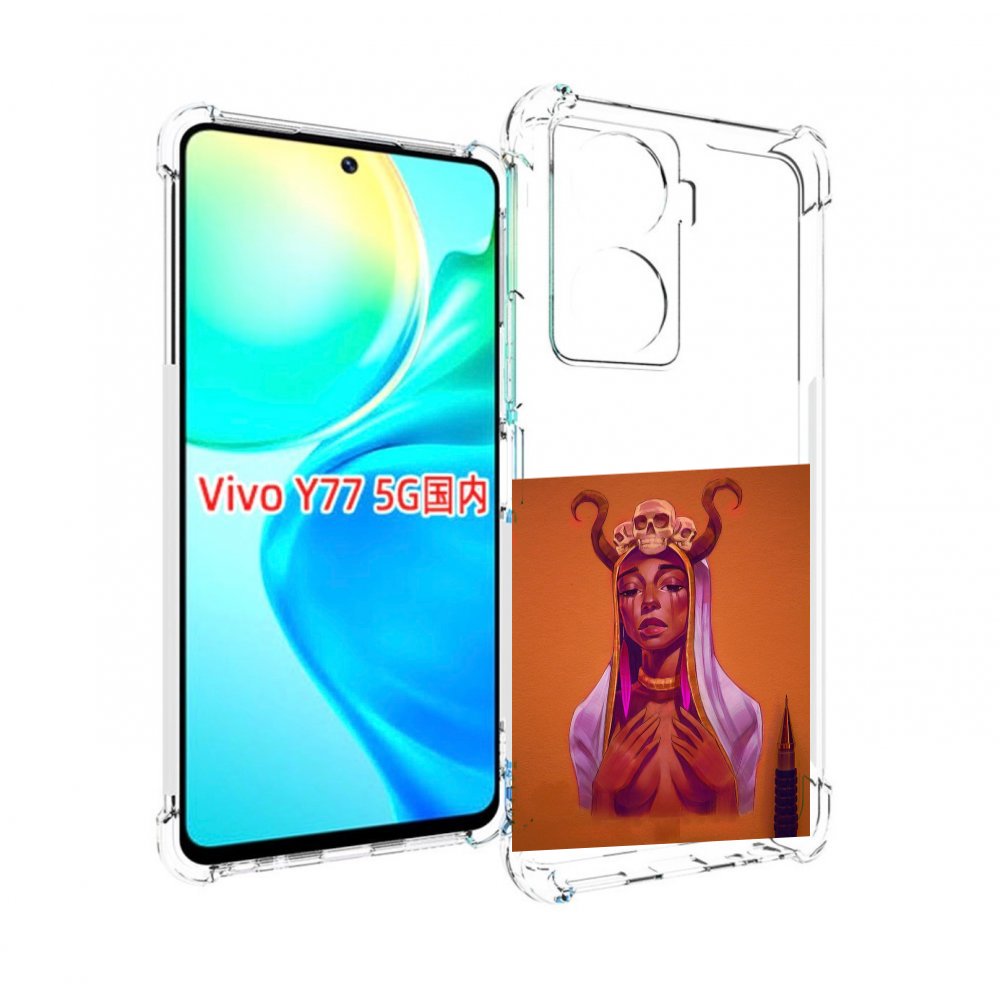 

Чехол MyPads античная-девушка для Vivo Y77 5G, Прозрачный, Tocco