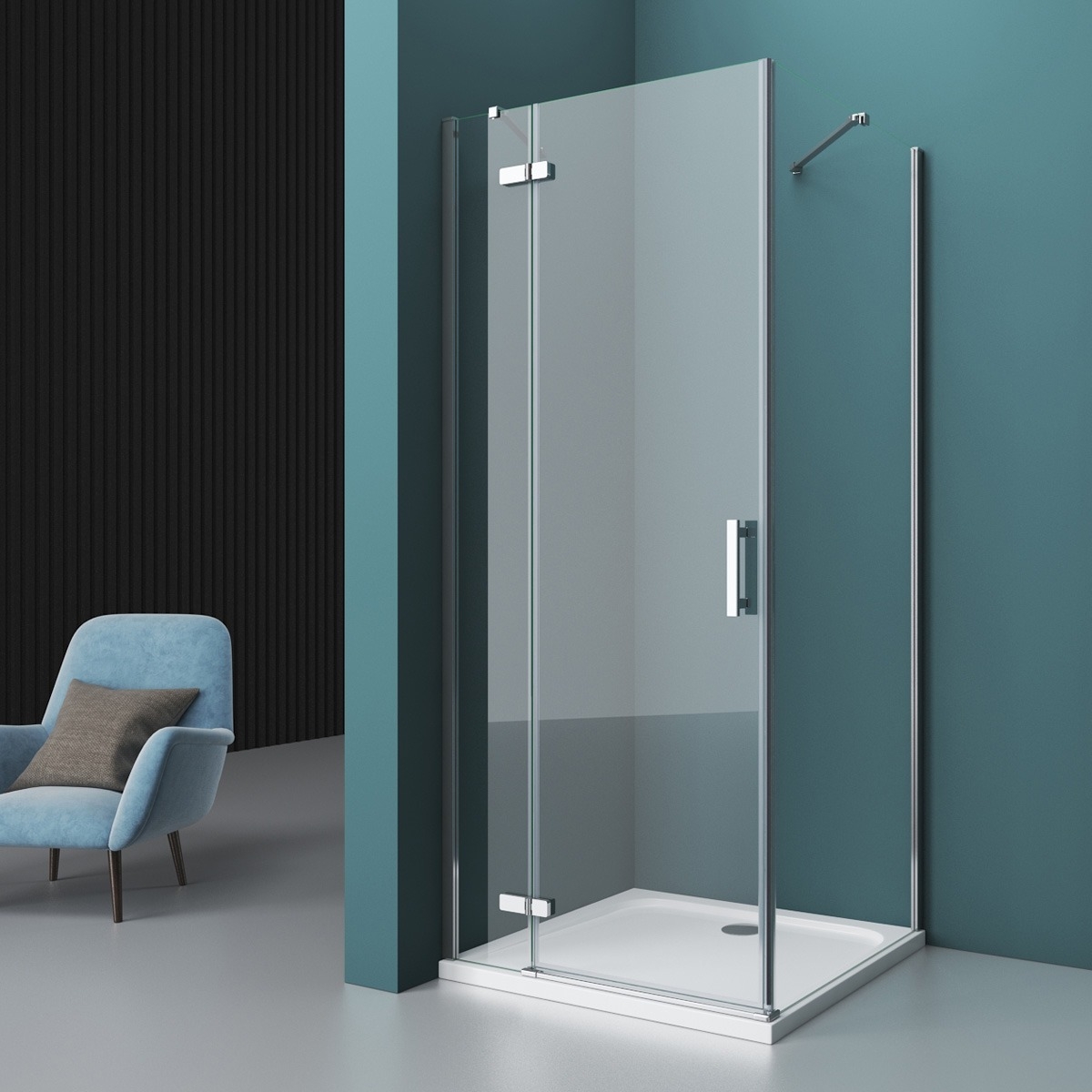 

Душевой уголок BelBagno Kraft AH-12-100/80-C-Cr L KRAFT-AH-12-100/80-C-Cr-L