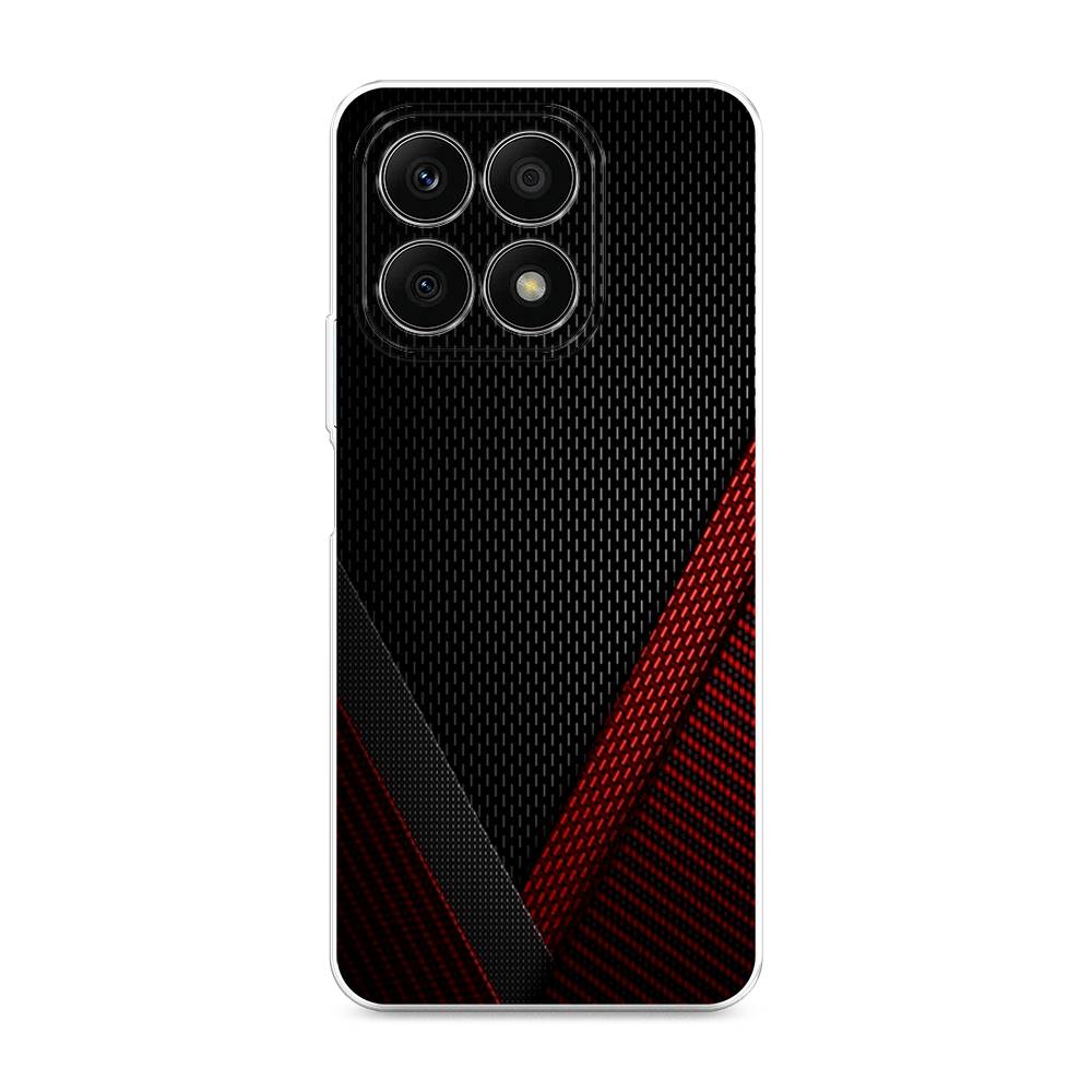 

Чехол Awog на Honor X8A "Красный карбон", Черный;красный, 6120750-3