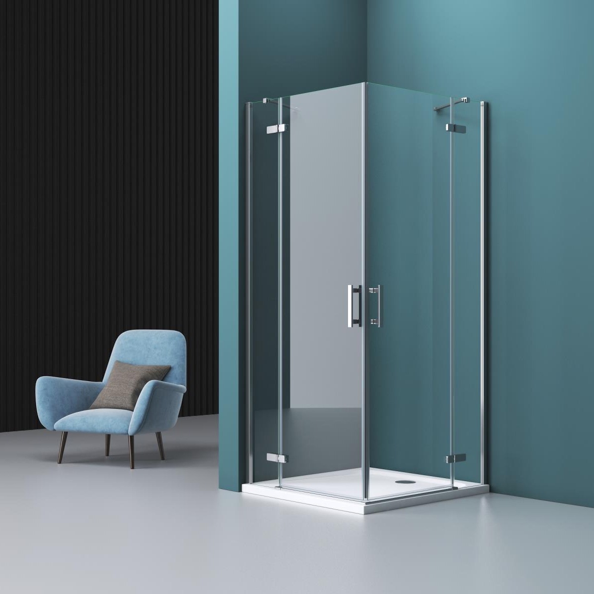

Душевой уголок BelBagno Kraft AH-22-100/80-C-Cr L KRAFT-AH-22-100/80-C-Cr-L