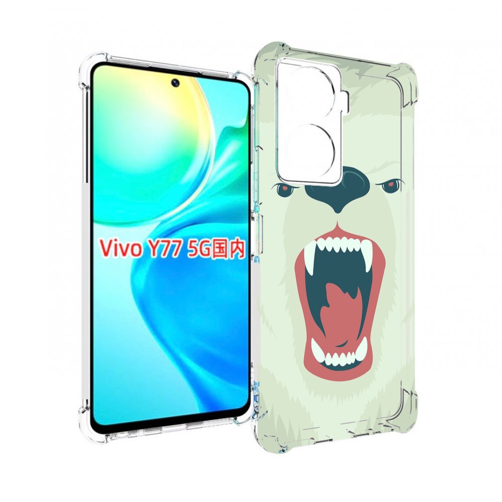 

Чехол MyPads белый-медведь для Vivo Y77 5G, Прозрачный, Tocco