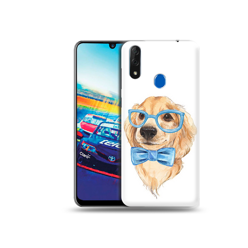 

Чехол MyPads Tocco для ZTE Blade V10 Собака интеллигент (PT136503.455.159), Прозрачный, Tocco