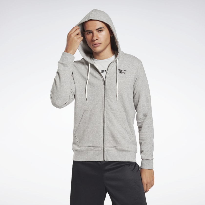 

Толстовка мужская Reebok GJ0643 серая 2XL, GJ0643