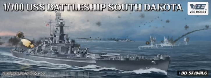 

V57005 USS Battleship South Dakota BB-57 1944.6