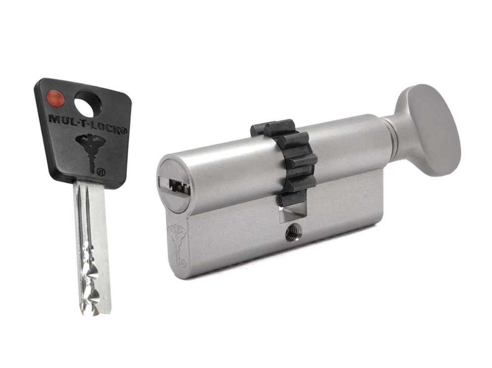 

Цилиндр Mul-t-lock 7x7 ключ-вертушка (размер 45х50 мм) - Никель, Шестеренка, Серебристый