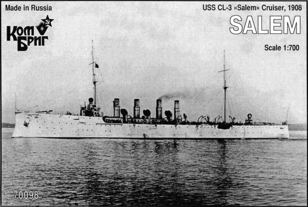 Корабль KB70098PE USS CL-3 Salem Cruiser, 1908