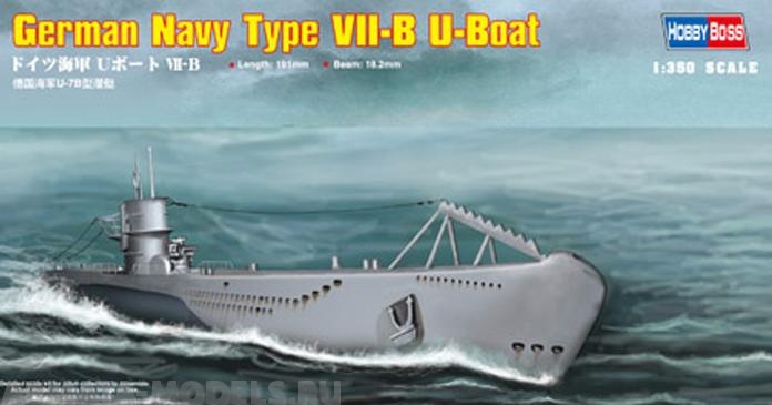 фото 83504 подводная лодка german navy type vii-b u-boat hobby boss