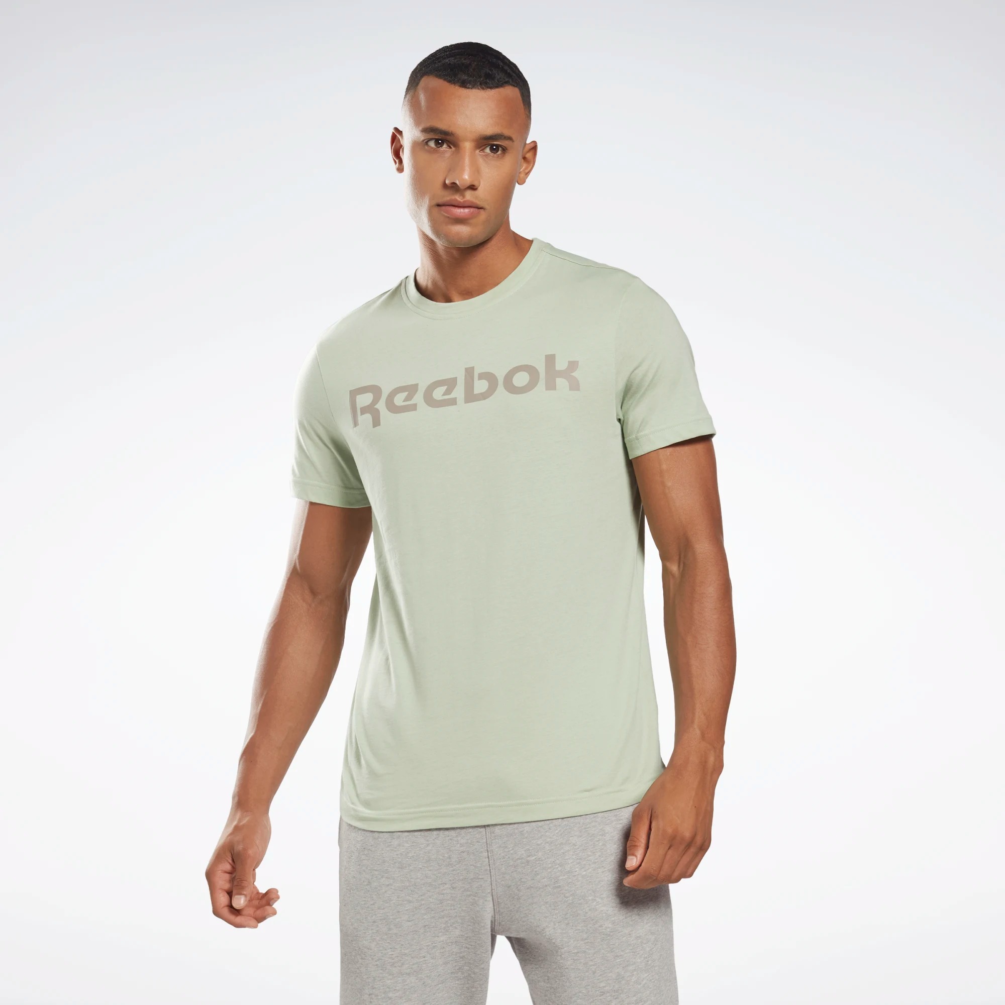 

Футболка мужская Reebok HB7271 зеленая S, HB7271