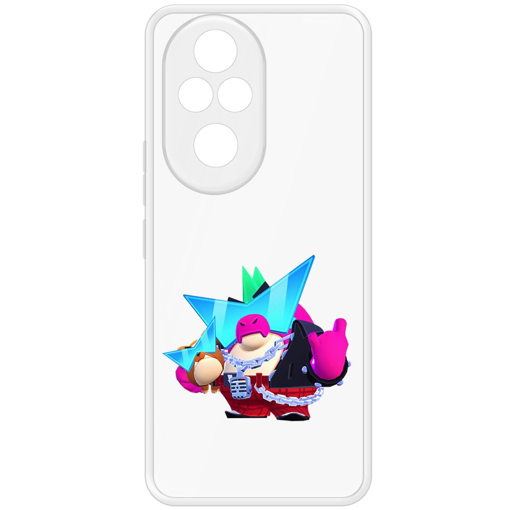 

Чехол-накладка Krutoff Clear Case Brawl Stars-Плохиш Базз для Honor 200 Pro, Прозрачный