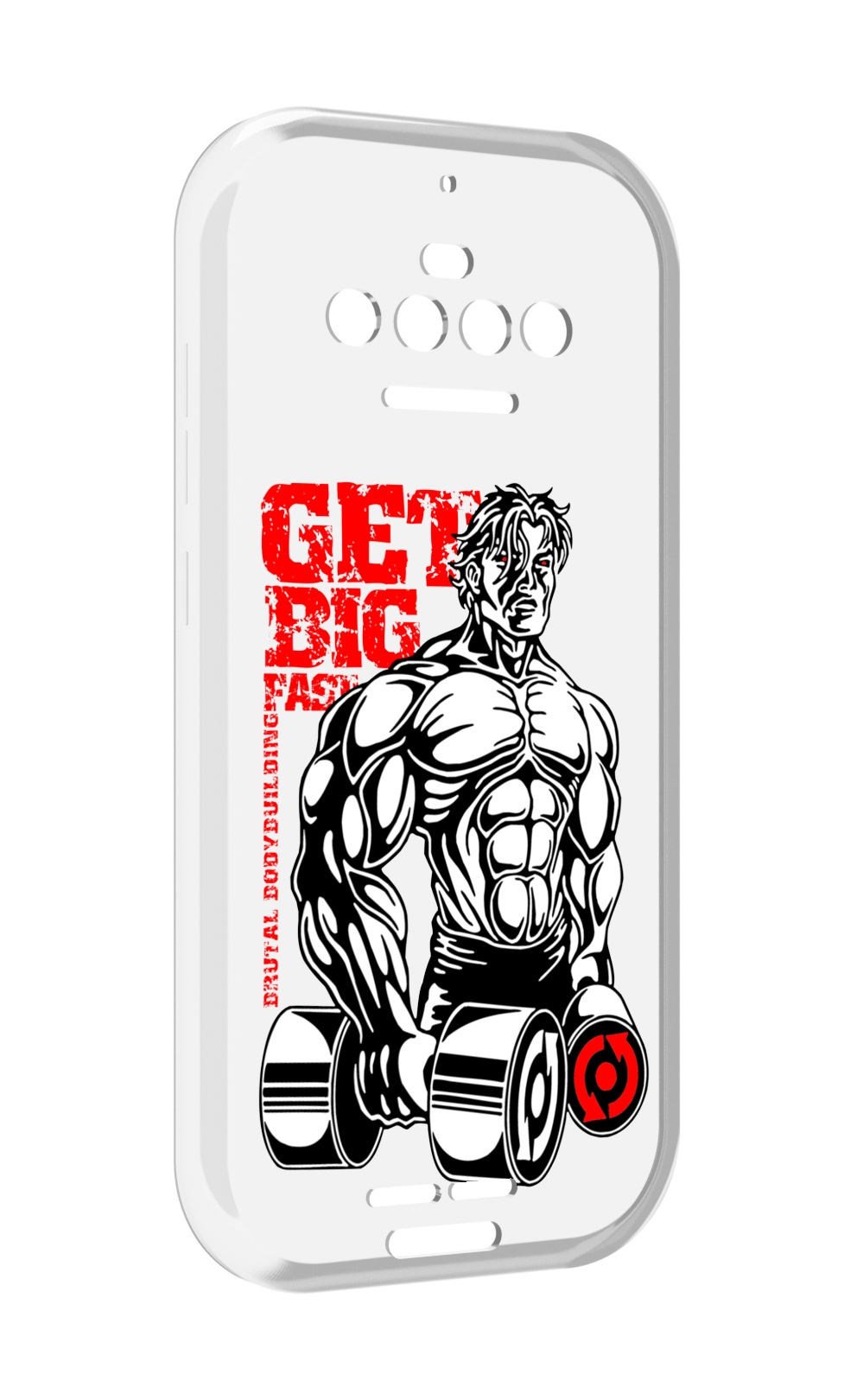 

Чехол MyPads накаченное тело для Oukitel F150 R2022, Прозрачный, Tocco