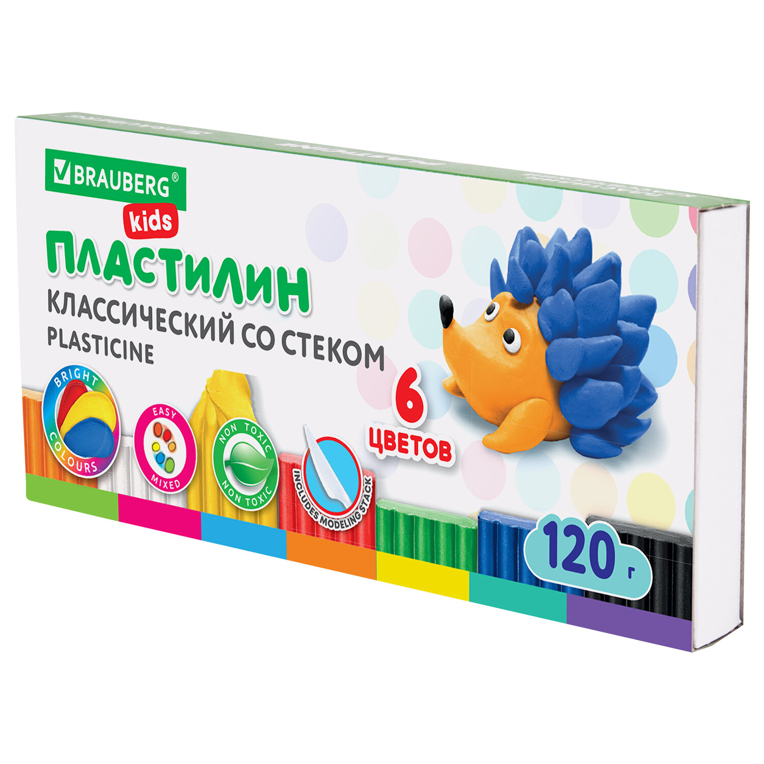

Пластилин Brauberg 106435.369963 KIDS 16 шт, Разноцветный