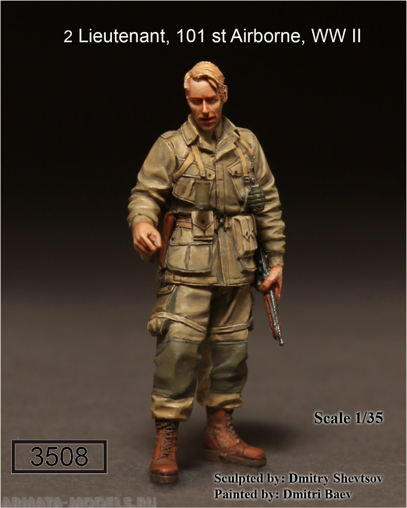 

3508SOGA 2 Lieutenant, 101st Airborne, WW II