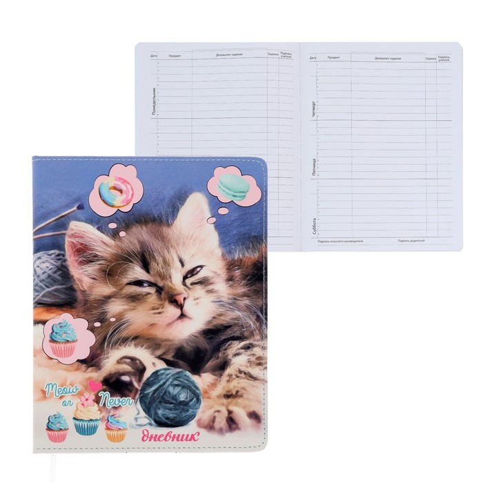 

Дневник универс для 1-11 класса Meow or Never