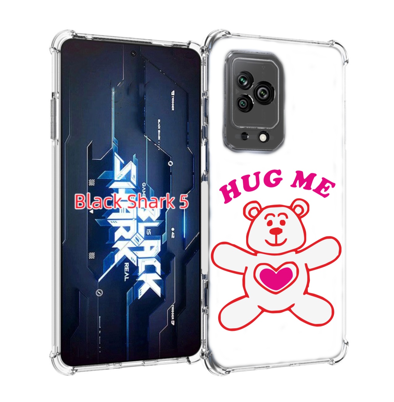 

Чехол MyPads 14 февраля обними меня для Xiaomi Black Shark 5, Прозрачный, Tocco