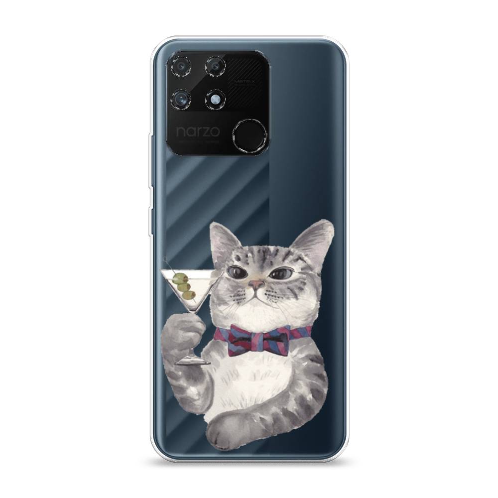 

Силиконовый чехол "Кот джентльмен" на Realme Narzo 50A, Кот джентльмен