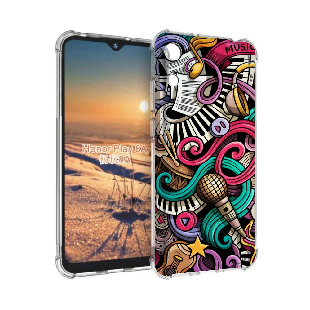 

Чехол бампер MyPads любимая-музыка для Honor 8A, Прозрачный, Tocco