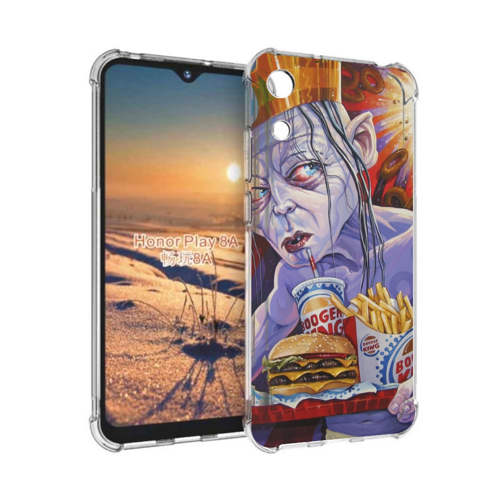 

Чехол бампер MyPads любитель бургер кинга для Honor 8A, Прозрачный, Tocco
