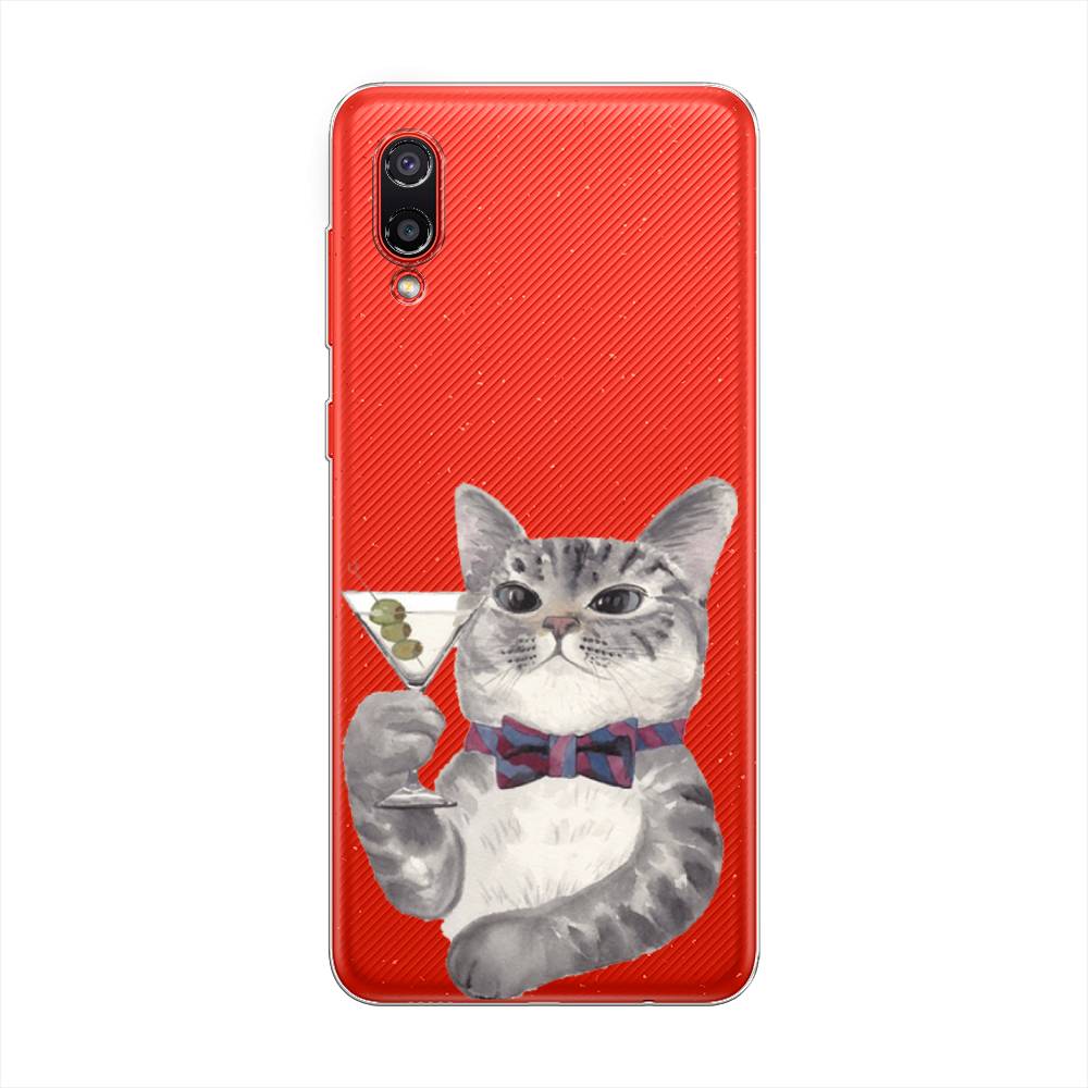 

Силиконовый чехол "Кот джентльмен" на Samsung Galaxy A02, Кот джентльмен