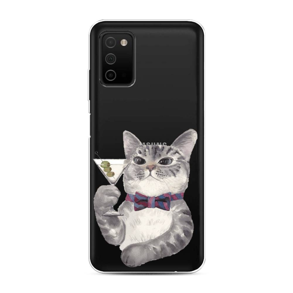 

Силиконовый чехол "Кот джентльмен" на Samsung Galaxy A03S, Кот джентльмен