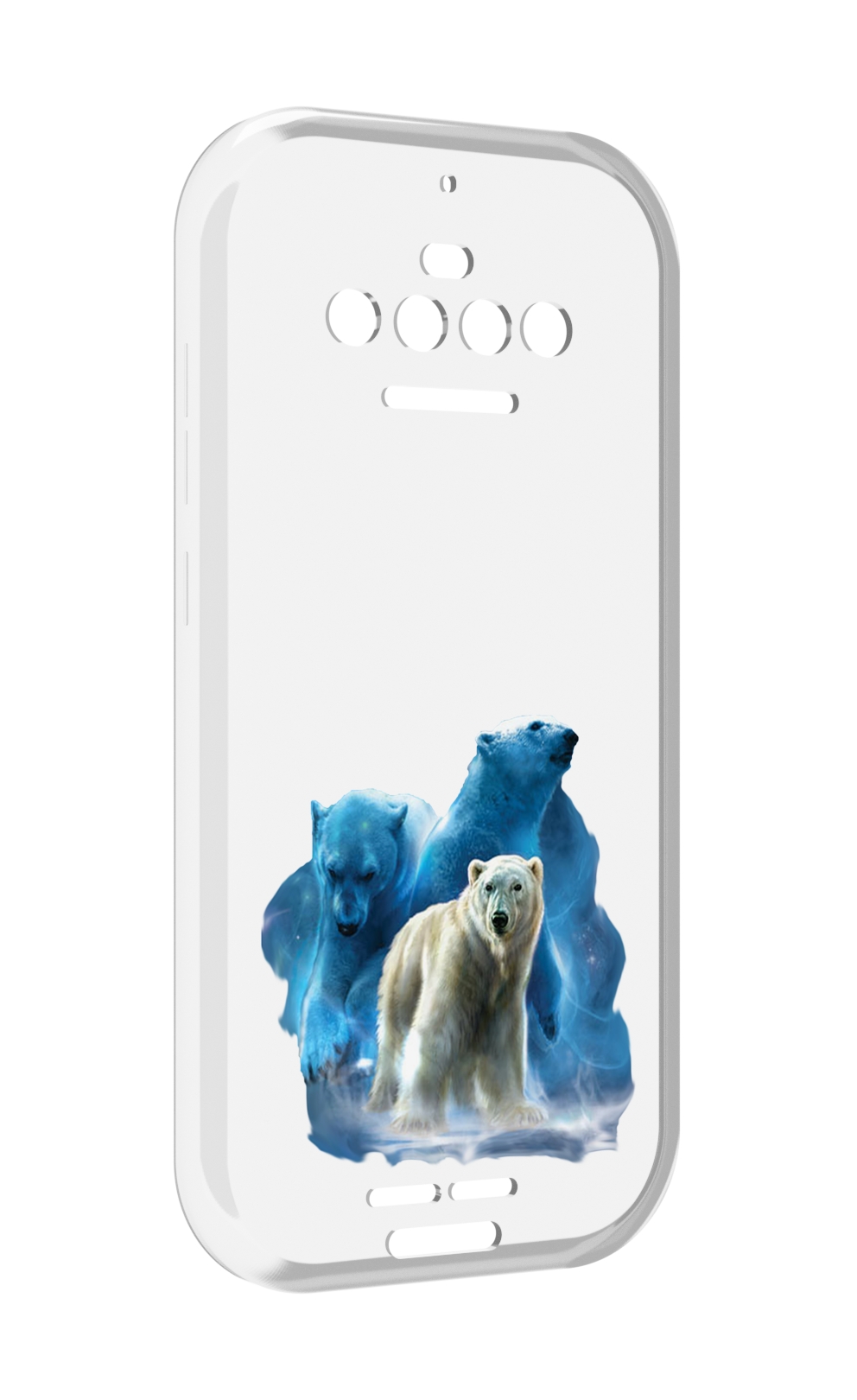 

Чехол MyPads полярный медведь для Oukitel F150 R2022, Прозрачный, Tocco