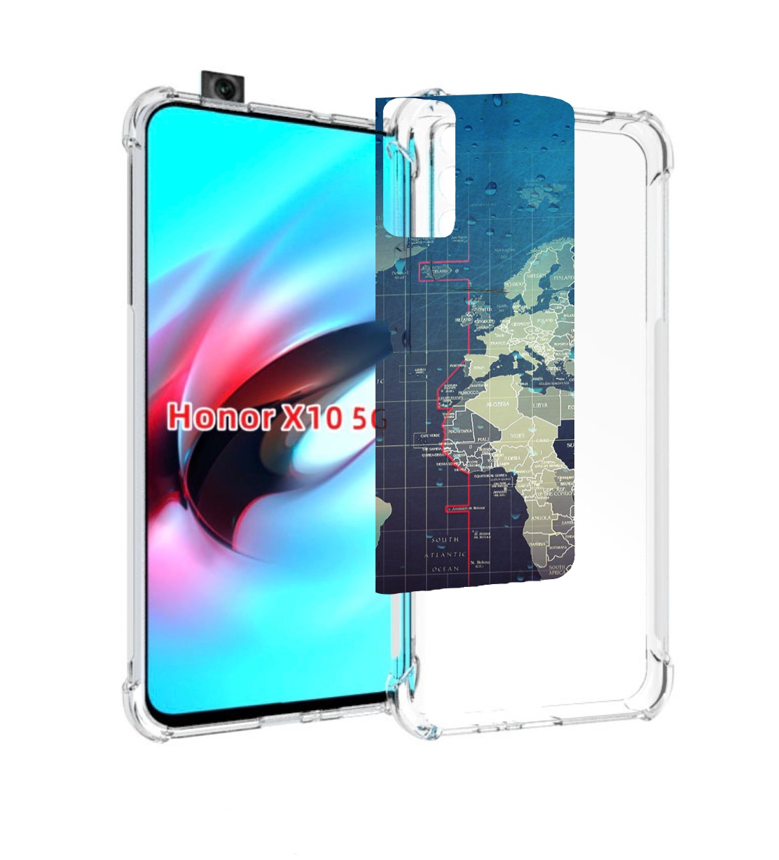 

Чехол MyPads бункер-анклава для Honor X10, Прозрачный, Tocco