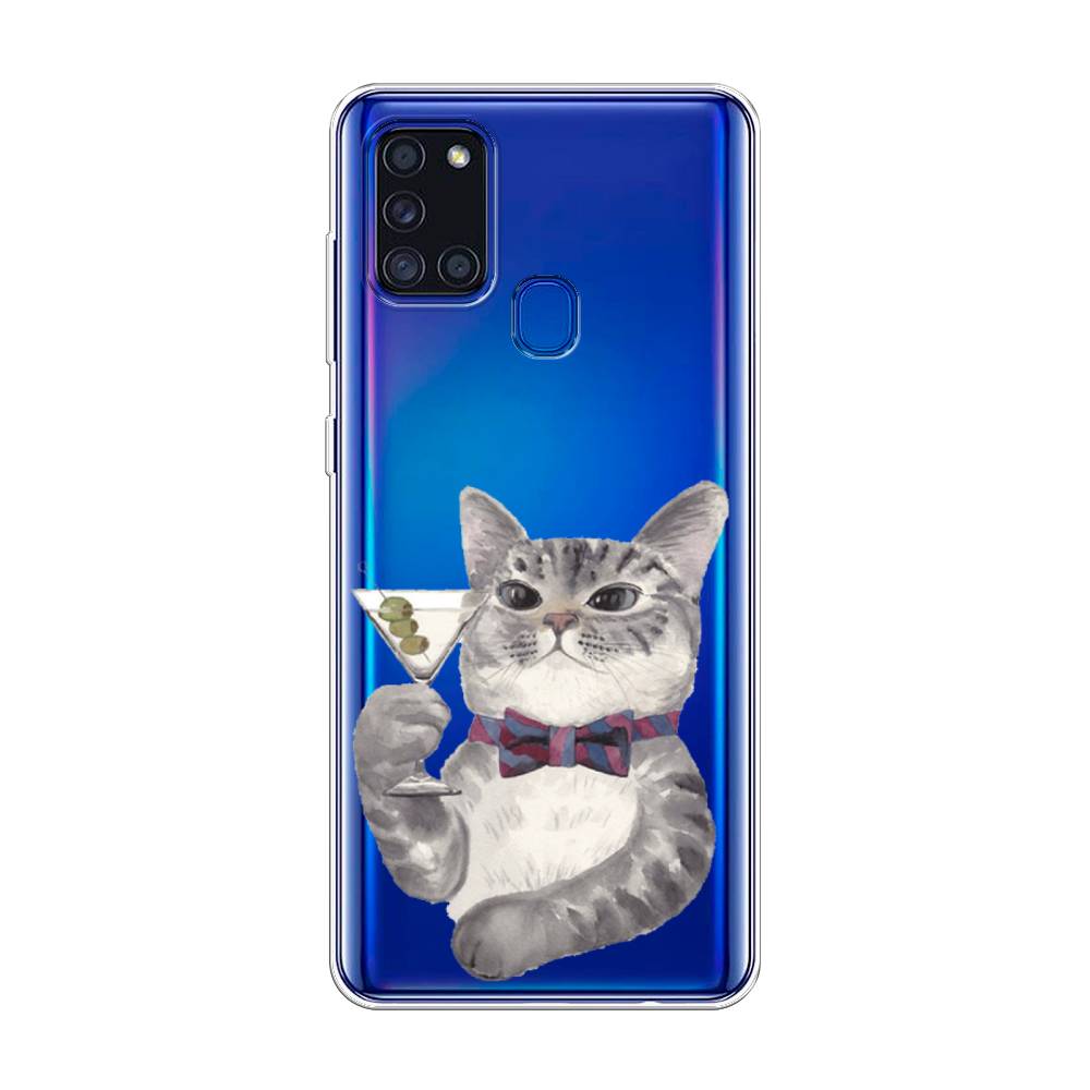 

Силиконовый чехол "Кот джентльмен" на Samsung Galaxy A21s, Кот джентльмен