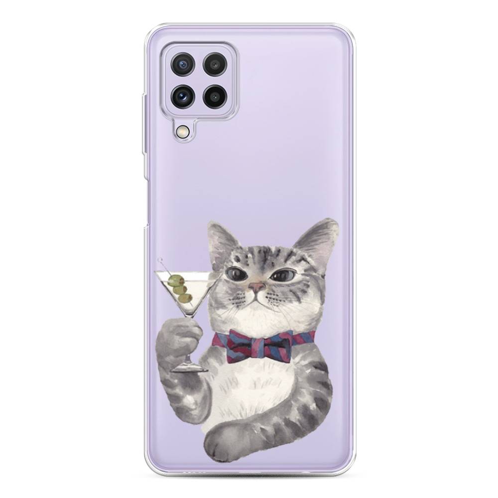 

Силиконовый чехол "Кот джентльмен" на Samsung Galaxy A22, Кот джентльмен
