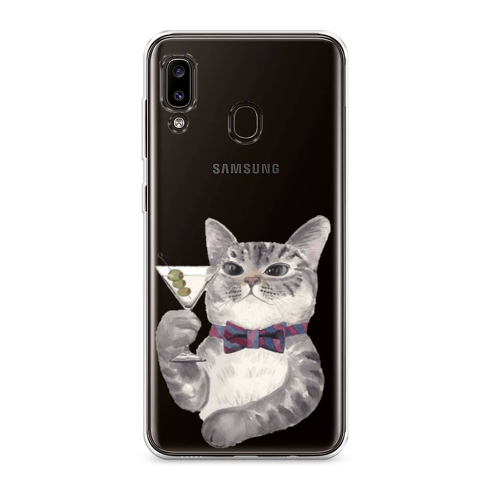 

Силиконовый чехол "Кот джентльмен" на Samsung Galaxy A30, Кот джентльмен
