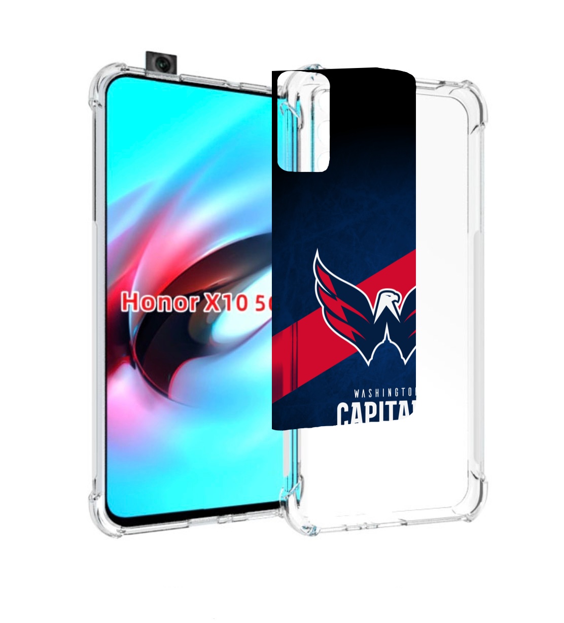 

Чехол MyPads вашингтон кепиталс для Honor X10, Прозрачный, Tocco