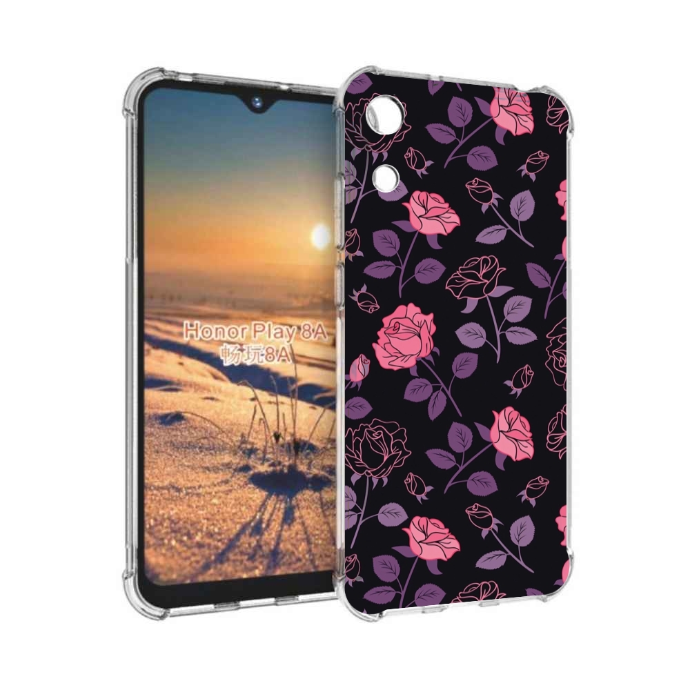 

Чехол бампер MyPads маленькие розочки на черном фоне женский для, Прозрачный, Tocco