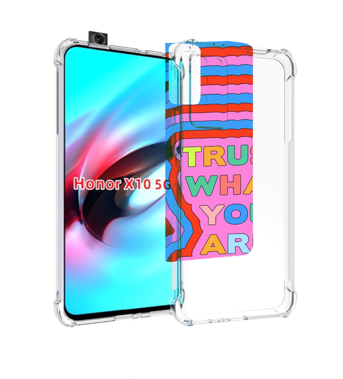 

Чехол MyPads верь-в-то-что-ты-делаешь для Honor X10, Прозрачный, Tocco