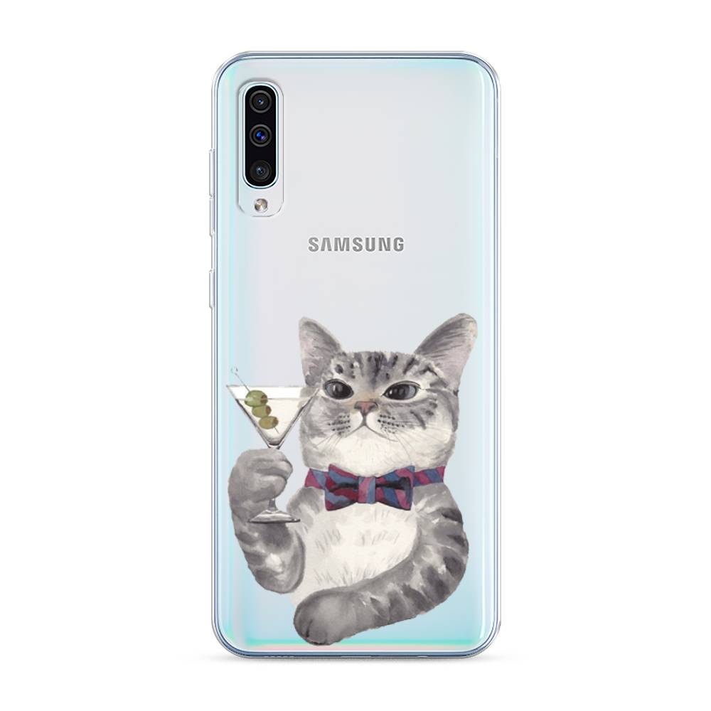 

Силиконовый чехол "Кот джентльмен" на Samsung Galaxy A50, Кот джентльмен