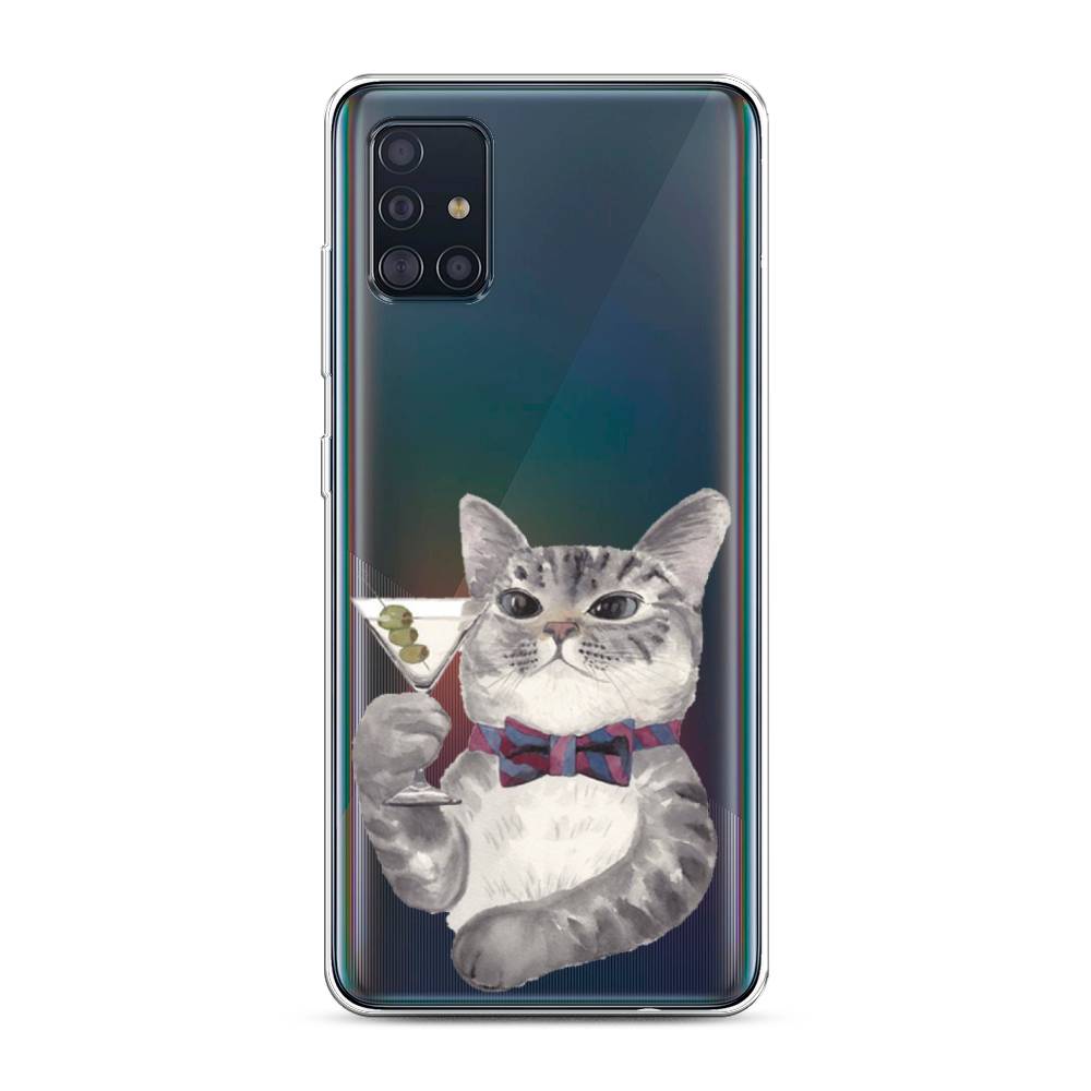

Силиконовый чехол "Кот джентльмен" на Samsung Galaxy A51, Кот джентльмен