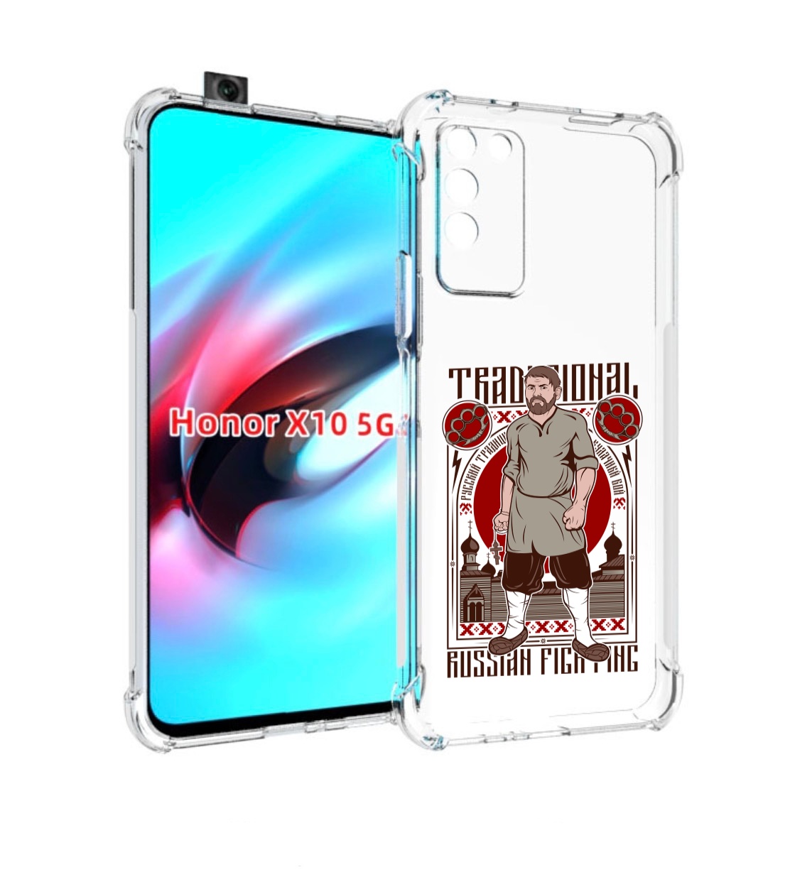 

Чехол MyPads Традициональный мужчина для Honor X10, Прозрачный, Tocco