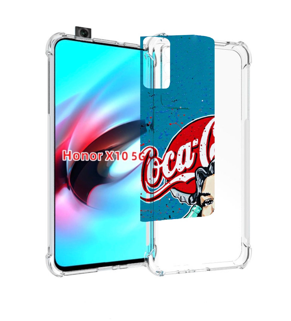 

Чехол MyPads вкусная кола картинка для Honor X10, Прозрачный, Tocco