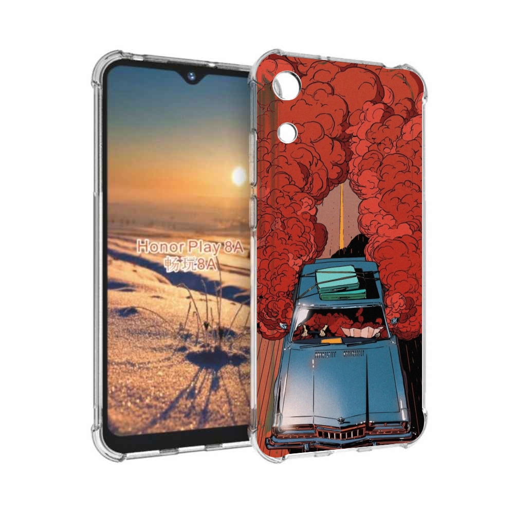

Чехол бампер MyPads машина мчится с дымком для Honor 8A, Прозрачный, Tocco