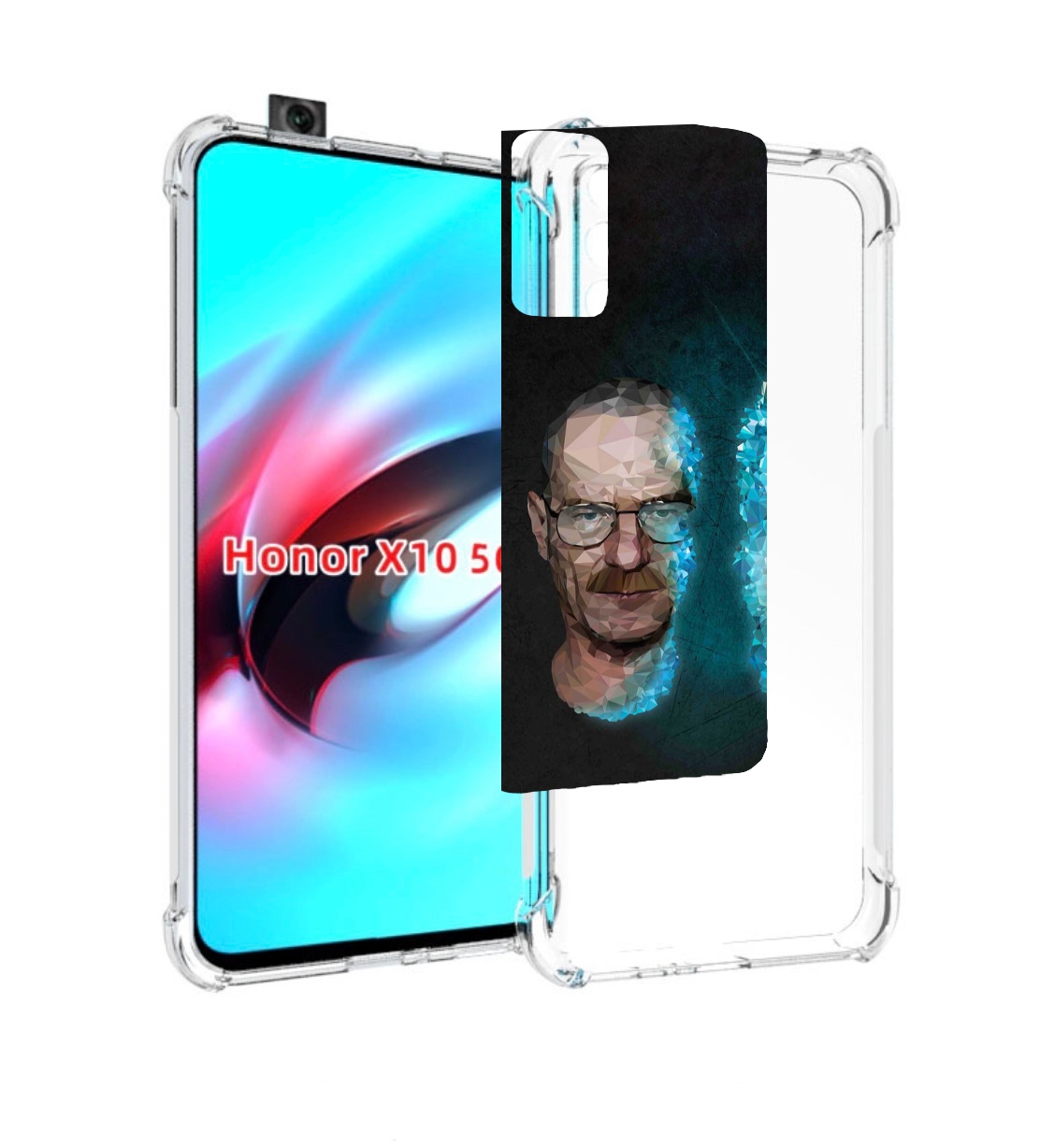 

Чехол MyPads во-все-тяжкие для Honor X10, Прозрачный, Tocco