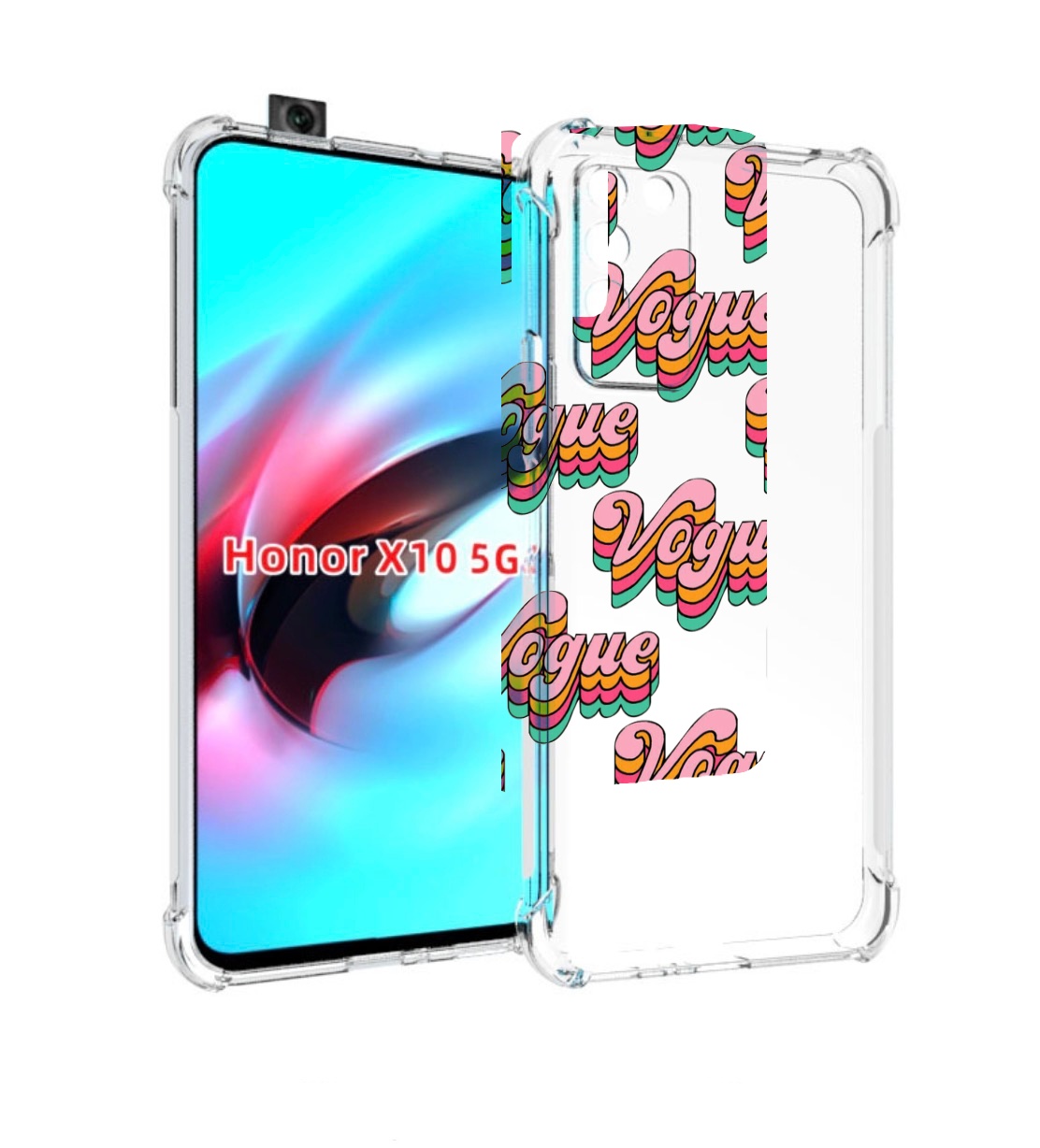 

Чехол MyPads вогуе для Honor X10, Прозрачный, Tocco