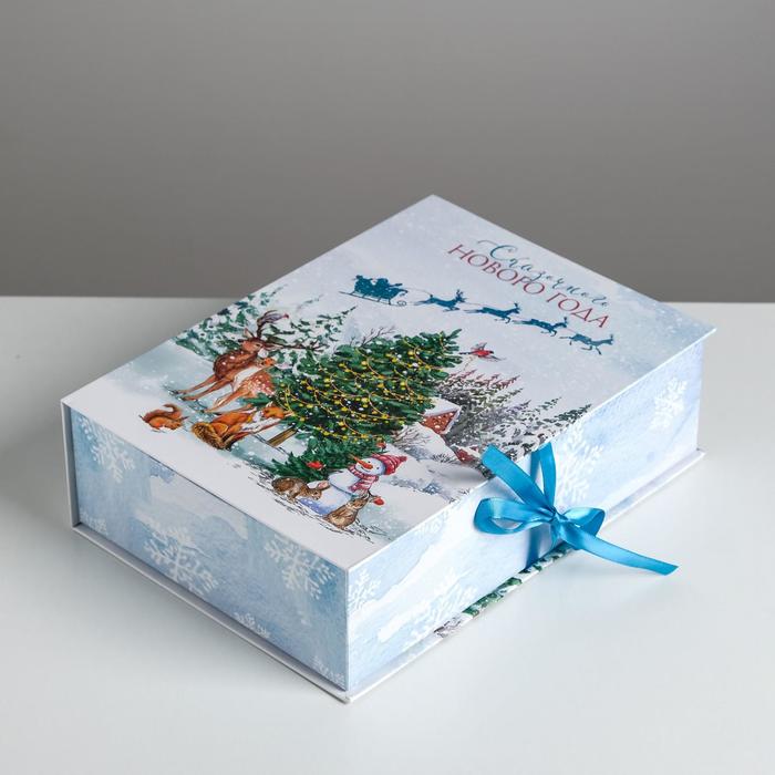 фото Коробка‒книга «счастливого нового года», 27 х 19,5 х 8 см дарите счастье