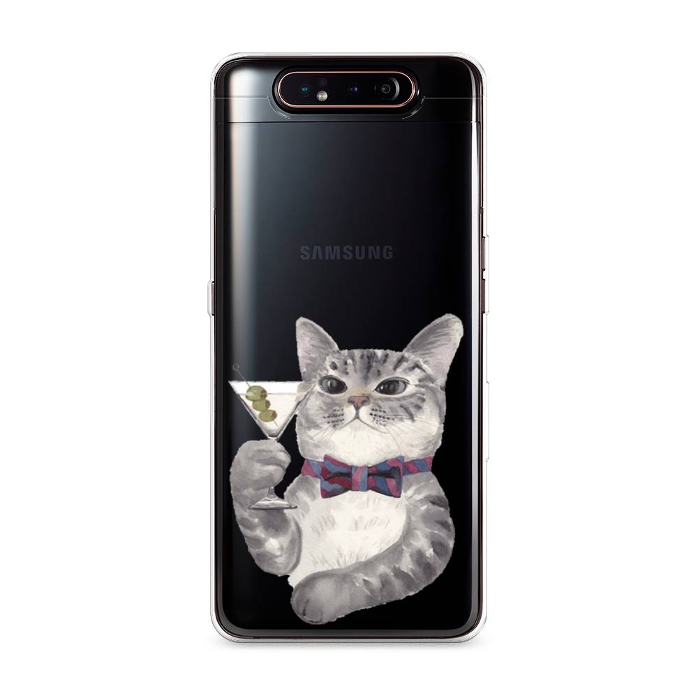 

Силиконовый чехол "Кот джентльмен" на Samsung Galaxy A80, Кот джентльмен
