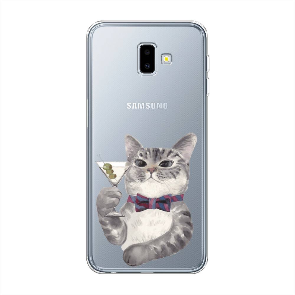

Силиконовый чехол "Кот джентльмен" на Samsung Galaxy J6 +, Кот джентльмен