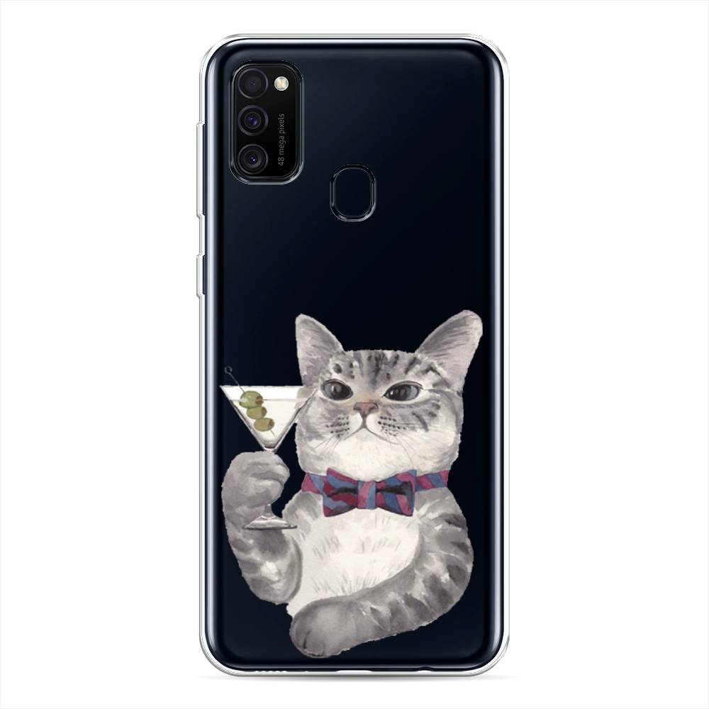 

Силиконовый чехол "Кот джентльмен" на Samsung Galaxy M21, Кот джентльмен