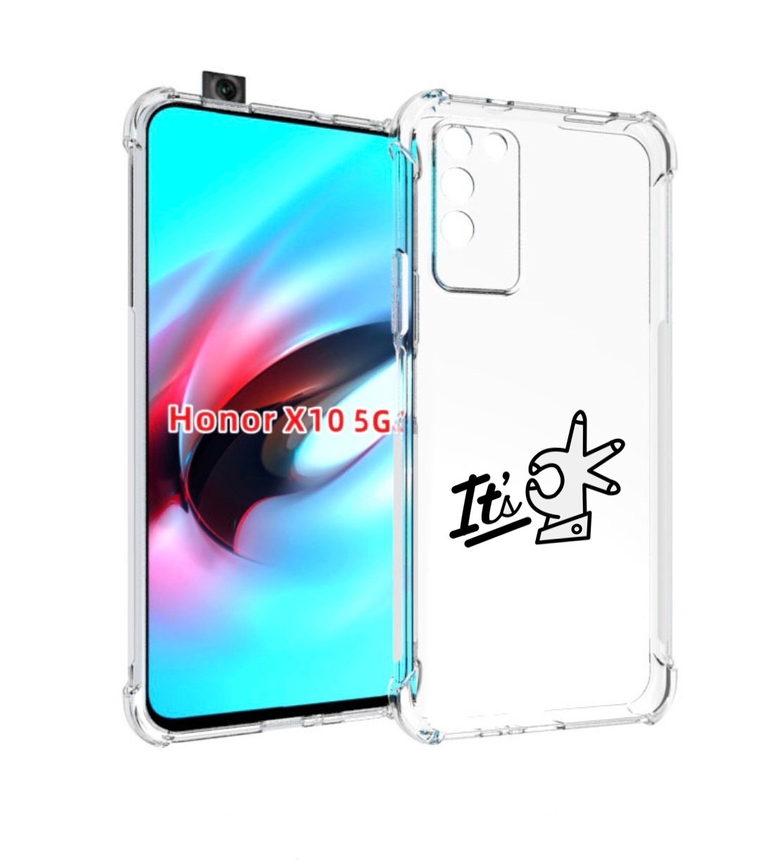 

Чехол MyPads все-ок для Honor X10, Прозрачный, Tocco